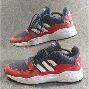 Adidas Chaos Cloudfoam Running Shoes Red White & Blue Men's Size 10